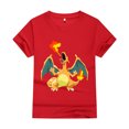 thumbnail image 1 of Camiseta de manga corta para niños y niñas, ropa informal de moda feliz, 3T-14T, Charizard Pokemon, Tops para niños, nueva, 1 of 1