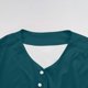 thumbnail image 4 of Mens Botón Camisa Color Sólido Cuello en V Manga Corta Sobredimensionado Transpirable Cardigan Superior, Largo Cardigan Hombres Desgaste Deportivo Casual, 4 of 8