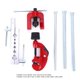 thumbnail image 1 of Kit De 6 Piezas De Acero Expansor De Tubo Con Kit De Herramientas De Abocardado De Resorte Para Mantenimiento Del Condensador, 1 of 7