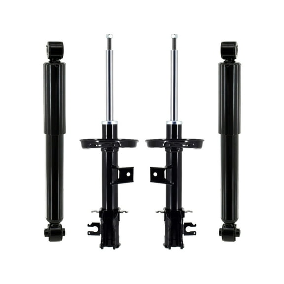 Set 4 Front Suspension Strut Assembly-Rear Shock Absorber For 2012-2017 Fiat 500