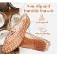 thumbnail image 4 of LUCKY STEP Jelly Mesh Ballet Flats Casual Comfort Clear Breathable Sandals,Beige,Womens, 4 of 10