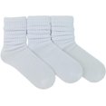 thumbnail image 7 of ToBeInStyle Pack of 3 of Colorful Unisex Fashion Slouch Socks - White, 7 of 7