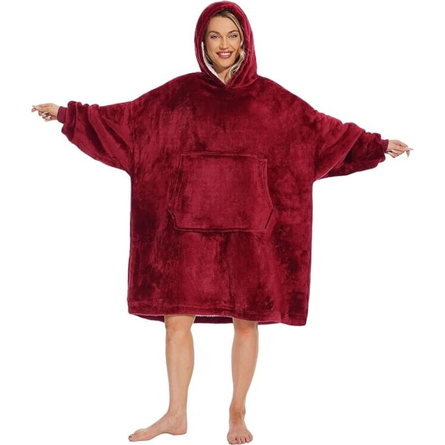 Manta mullida, sudadera con capucha, talla única