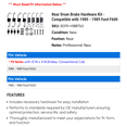 thumbnail image 2 of Rear Drum Brake Hardware Kit - Compatible with 1980 - 1989 Ford F600 1981 1982 1983 1984 1985 1986 1987 1988, 2 of 2