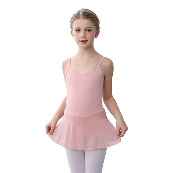 GYRATEDREAM Girls Gymnastics Dance Ballet, Gymnastics Leotards for Girls Outfits Princess Costume Leotard Bodysuit for 7-8Y