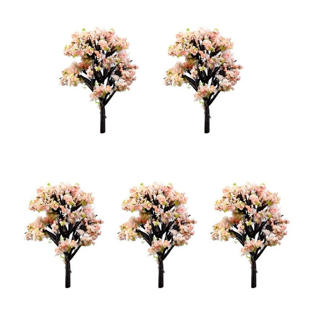 5 piezas de decoración de micro paisajes, mini adornos de resina para jardín, árbol DIY #4 Árbol 4