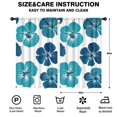 thumbnail image 2 of Blackout Kids Curtains,Blue Pioneer Flower Childrens Insulated Curtains Set Of 2,Bedroom Essentials,Toddler Room Decor 52x84in(132x213cm), 2 of 4