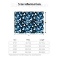 thumbnail image 5 of Yiaed Ice Blue Heart Print Blanket Throw Blanket Soft Cozy Flannel Blanket for Home Bed Sofa Couch Chair-60"x50", 5 of 6