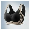 thumbnail image 3 of BiZtdJrK Womens Comfort Wireless Bras Push up Comfortable Sports Bras Lounge T Shirt Bralette Underwear, Black, L, 3 of 4