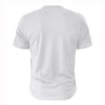 thumbnail image 3 of SWSMCLT Men's Short Sleeve Henley Shirt Summer Solid Tee Cotton T Shirt Slim Fit Soft Fashion Button Lightweight Casual Comfy White X-Large, 3 of 4