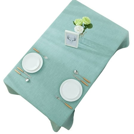 

Rectangular Tablecloth Cotton Linen Solid Color Tablecloth Washable No Fade Anti-slip Wrinkle Free Table Cover For Conference Banquet Party Picnic -C-140*220cm