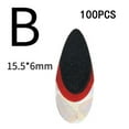 thumbnail image 1 of 100 Pcs Luya Faux Appât Flash Autocollant Plat Colle Arrière Simulation Fisheye, 1 of 1