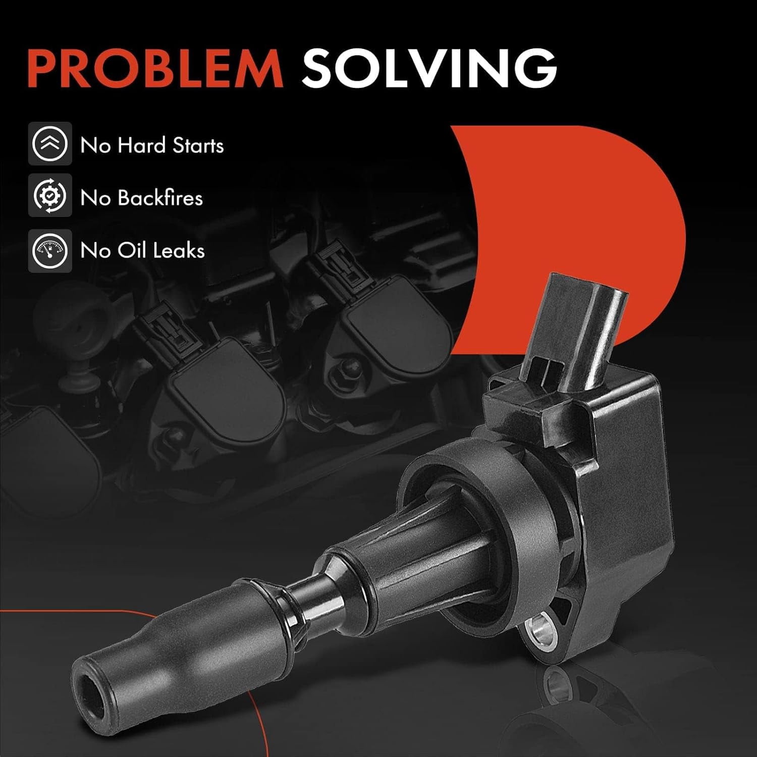 A-Premium Ignition Coil Pack Compatible with Hyundai Elantra Kona Sonata Tucson Veloster Kia Forte5 Optima Soul L4 1.6L 4-PC Fits select: 2018 HYUNDAI TUCSON VALUE/LIMITED