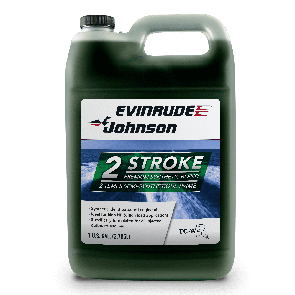 Evinrude Johnson TC-W3, 2 stroke premium synthetic Marine engine Oil,  1 Gallon