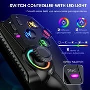 Switch 2 Controller, Wireless Pro Controller for Switch 2/Switch/OLED & iPhone/Android - Hall Effect Joystick, Wireless Mobile Gaming Controller with RGB, Programmable Back Buttons, Extendable Design