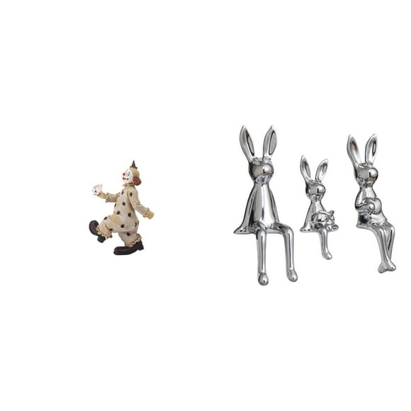 Colección de figuras de y conejo para escritorio, mesa, centro de mesa, vitrina, comedor, estantería, adorno decorativo, regalo