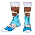 thumbnail image 2 of ODD SOX, Men's Funny Designer Novelty Icons Socks, Bob Ross Crew, Large Adult, 2 of 6