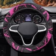 thumbnail image 2 of Uorisanigo Branch Furry Steering Wheel Cover for Women Camo Car Steering Wheel Cover with Elastic Edge Easy to Install Car Steering Wheel Protector for Winter Car Accessories Gift for Wife, 2 of 8