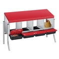 thumbnail image 2 of EDTara Metal Chicken Nesting Box Provides Sturdy Galvanized Steel Build and a Convenient Removable Roll-Out Tray, Ensuring Easy Egg Gathering and Cleaning for Backyard or Farm Poultry Setups, 2 of 9
