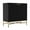 Black, variant on Clihome Modern Accent Storage Cabinet with 2 Doors, Buffet Sideboard, White