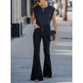 thumbnail image 2 of Women's Flare Bell Bottom Jeans High Waisted Wide Leg Bootcut Jeans Stretchy Denim Pants, 2 of 6