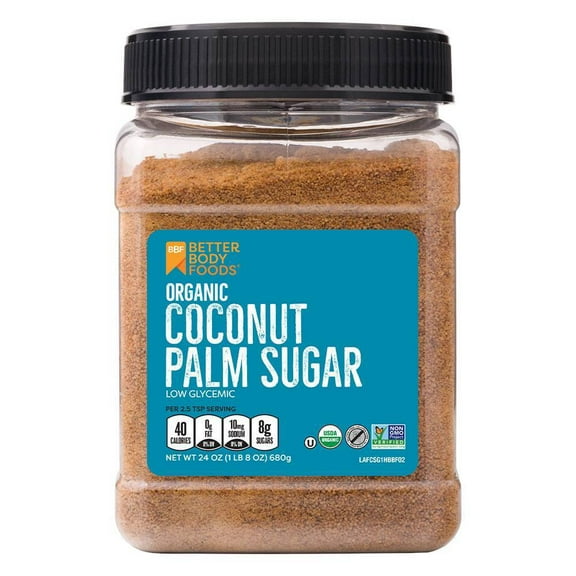 Better Body Foods Organic Coconut Palm Sugar 24 oz (Pack of 12)