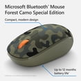 thumbnail image 4 of Microsoft Bluetooth Mouse - Forest Camo Special Edition -Green Camo, 4 of 10