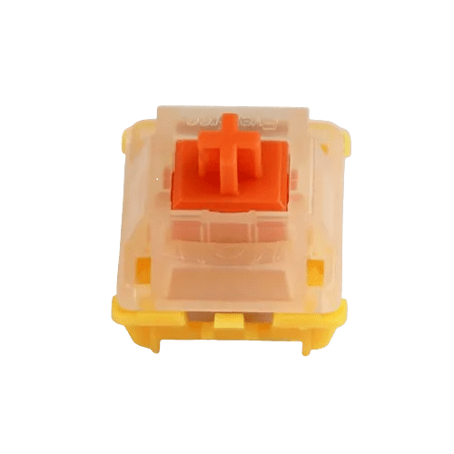 Gateron EF EverFree Curry Switch, Linear Type 50gf RGB 5 Pin Hot-swap Factory Pre-lubed for Mechanical Keyboard(110PCS, Curry)