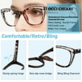 thumbnail image 3 of OCCI CHIARI Shiny Women's Reading Glasses 3.00 Readers 1.0 1.25 1.5 1.75 2.0 2.25 2.5 2.75 3.0 3.5 4.0(Tortoise/Sliver) Acrylic Lens, 3 of 6