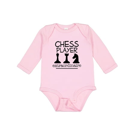

Inktastic Chess Player Game Gift Baby Boy or Baby Girl Long Sleeve Bodysuit
