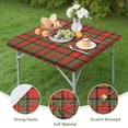 thumbnail image 4 of Red Green Checkerboard Checkered Pattern Square Fitted Tablecloth with Elastic Edge,Square Table Cover,Washable Elastic Table Cover for Home Kitchen Party Decor 34"x34", 4 of 6