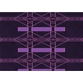 thumbnail image 1 of Ahgly Company Machine Washable Indoor Rectangle Transitional Deep Purple Area Rugs, 2' x 3', 1 of 7