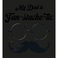 thumbnail image 2 of My Dad Is Fan-Tache-Tic Dad Jokes for Father's Day Adult Black Long Sleeve Hoodie-3XL, 2 of 6