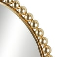 thumbnail image 5 of CosmoLiving by Cosmopolitan 36" x 36" Gold Wall Mirror with Bead Detailing, 5 of 9