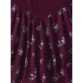 thumbnail image 3 of The Children's Place Scoop Neck Long Sleeve Floral V-Waist Dress, Sizes XS-XXL, 3 of 3