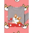 thumbnail image 3 of Corgi Pup In Big Red Mug Sweatshirt Women -Image by Shutterstock, Female 5X-Large, 3 of 4