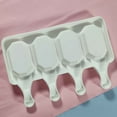 thumbnail image 4 of Set of 4,Silicone Popsicle Molds Ice Popsicle Maker Homemade Ice Cream Molds Easy-Release Ice Pop Molds Popsicle Maker Molds, 4 of 7