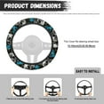 thumbnail image 7 of Yuyamidu Skull Car Steering Wheel Cover Blue Rose Auto Steering Wheel Decorative Accessories Short Plush Automotive Flannel Cover for Steering Wheel, 7 of 7