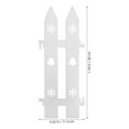 thumbnail image 2 of RENACLIPY 15Pcs Mini Picket Fence Plastic Decorative Christmas Tree Ornament for Home and Garden, 2 of 7