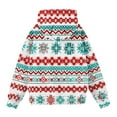 thumbnail image 3 of Kilaqueen Loose Fit Sweatshirt for Women Casual Trendy Xmas Graphic Comfy Hoodie with Pocket Pullover Hoodies Drawstring Fall Winter Pullover Tops, 3 of 5