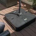 thumbnail image 3 of Gymax Parasol Déporté de Patio 200 Lb Remplissable Base Robuste Rempli d'Eau pour l'Extérieur, 3 of 10
