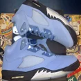 thumbnail image 3 of Ni - ke Ni - ke DV1310-401 Air Jordan 5 Retro SE Men's Size 12 University Blue/Black/White, 3 of 5