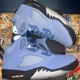 thumbnail image 3 of Ni - ke Ni - ke DV1310-401 Air Jordan 5 Retro SE Men's Size 12 University Blue/Black/White, 3 of 5