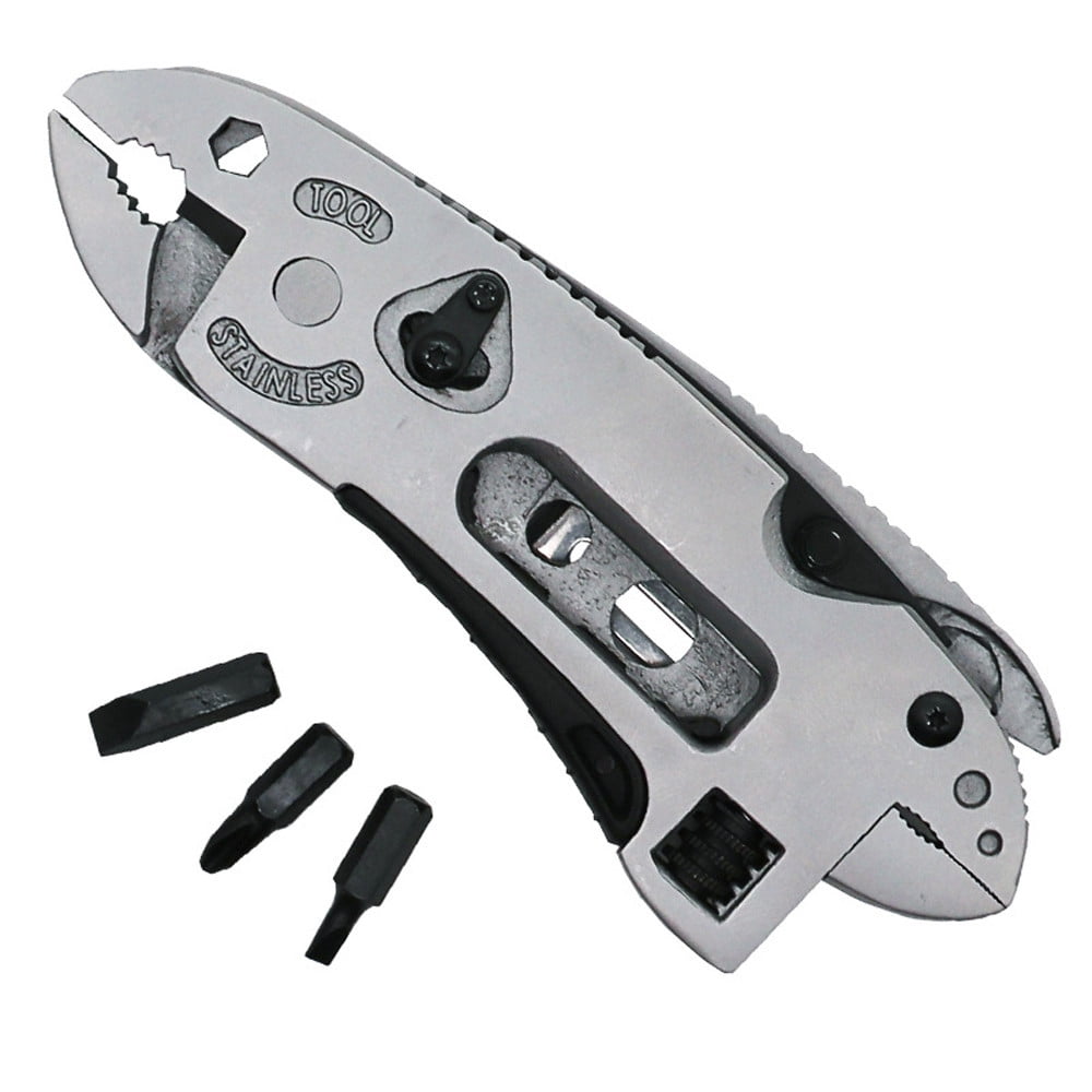 Wrench EDC Cutter Jaw Screwdriver Survival Tool Adjustable Multi tool Pliers 