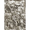 thumbnail image 2 of Durer, Albrecht 14x18 Gold Ornate Wood Framed with Double Matting Museum Art Print Titled - The Revelation Of St John 14, 2 of 4