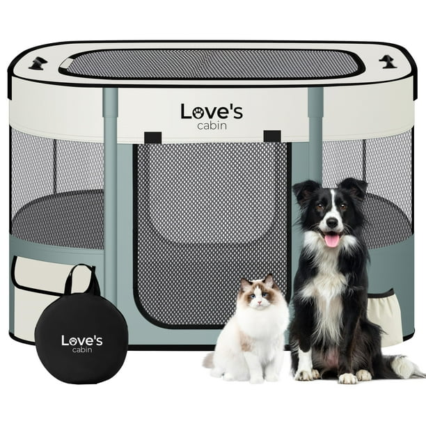 Corral para mascotas Love's cabin Tienda para cachorros Jaula interior/exterior