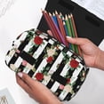 thumbnail image 6 of Sikiie Rose Flowers Print Flip Double-layer Pencil Case, All-purpose Stationery Bag for Study and Office, Zipper Design, Unisex, 6 of 7