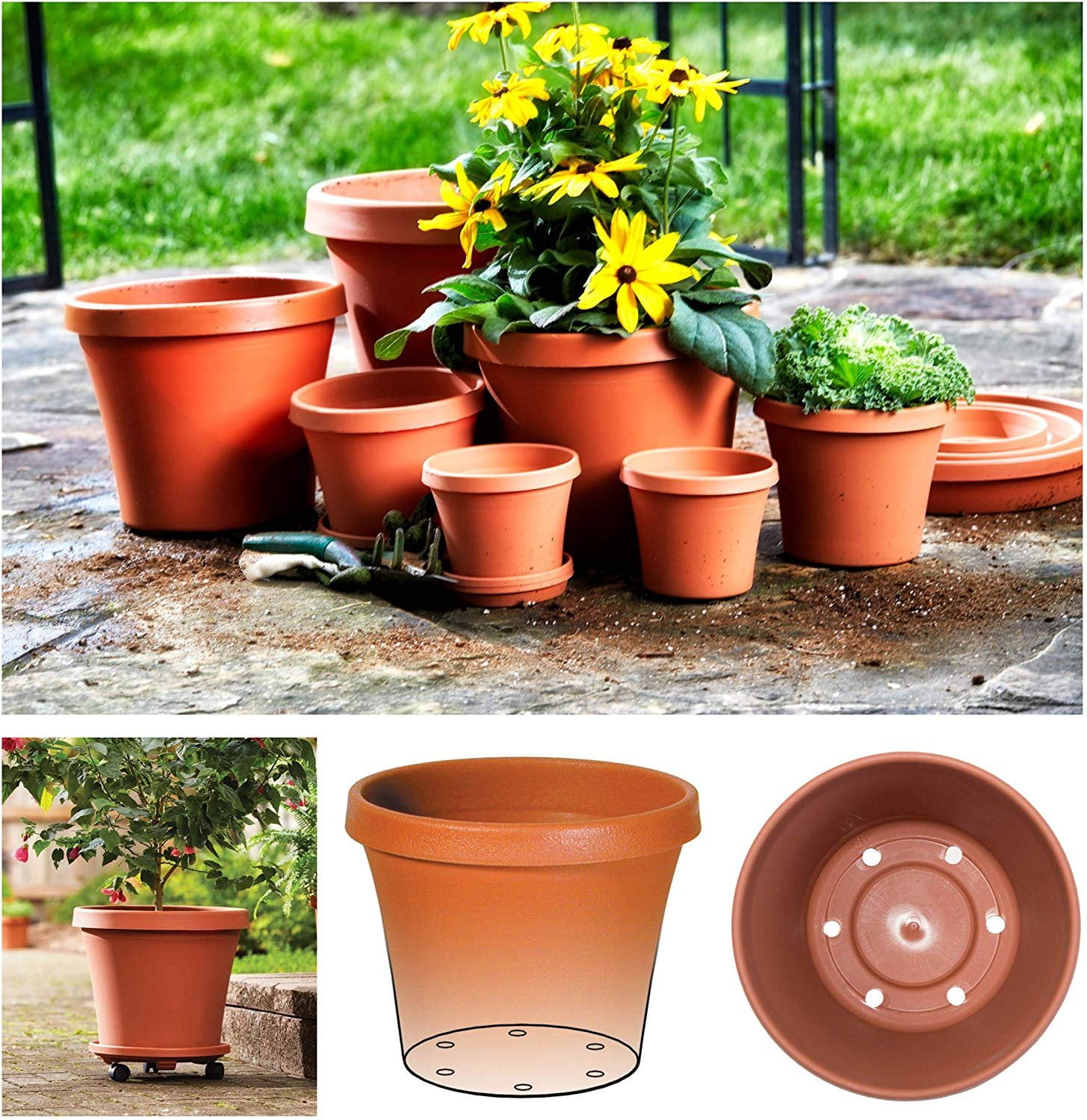 Fiskars Terra Plant Pot | Square pots for home decor retail
