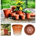 thumbnail image 2 of Bloem Terra 6.5" x 4.5" x 5.5" Round Cotta Plastic Pot Planter with Drainage Holes UV Resistant, 2 of 3