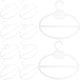thumbnail image 3 of 10 piezas de organizador para colgar bufandas, perchas multifuncionales para corbatas, cinturones y chales., 3 of 6